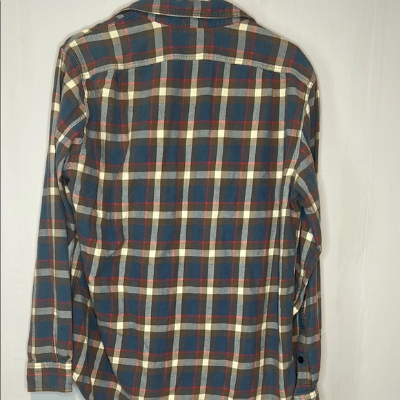 J. Crew Blue and Red Casual Button Down Shirt - Picture 5 of 6